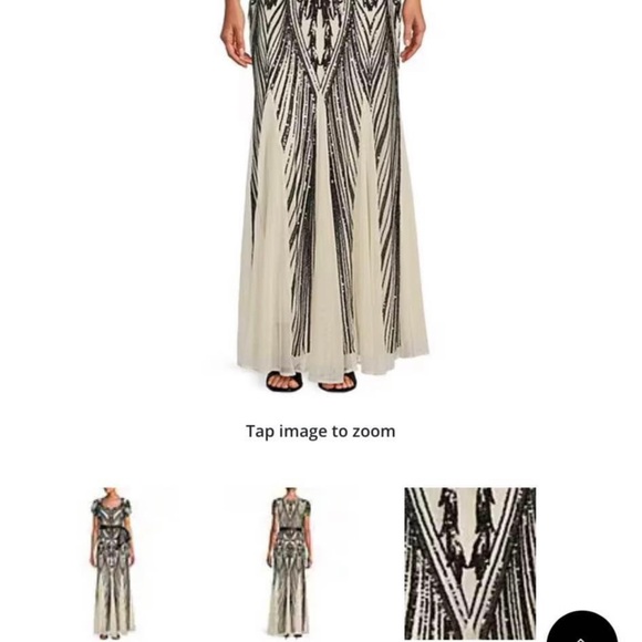 R&M RICHARDS FORMAL GOWN- Size 12 - Picture 4 of 4